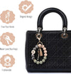 BAOSIWA Silicone Beaded Keychain Wristlet Key Ring Bracelet Cute Car Key Chain Holder for Women Girls