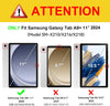Case for Samsung Galaxy Tab A9+/A9 plus 11” 2024 Model (SM-X210/X216/X218), Heavy Duty Shockproof Rugged High Impact Protective Case, Black