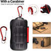 Kiorafoto Professional Water-Resistant Anti-Shock Holder Storage SD SDHC SDXC TF Memory Card Case Protector Cover with Carabiner for 12SD Cards & 12 Micro SD Cards