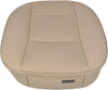 Ultra-Luxury PU Leather Car Seat Protection Cover Car Seat Cover for Most Four-Door Sedan&Suv,Single Seat Cover without Backrest 1PCS (W 20.8× D 21× T 0.2Inch) (3D-Beige)