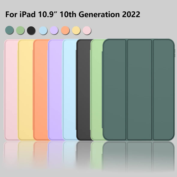 Zryxal Ipad (A16) Case/Ipad 10Th Generation Case [11-Inch 2025/10.9 Inch 2022] with Pencil Holder, Smart Cover with Soft TPU Back [Support Auto Wake/Sleep] (New Midnight Green)