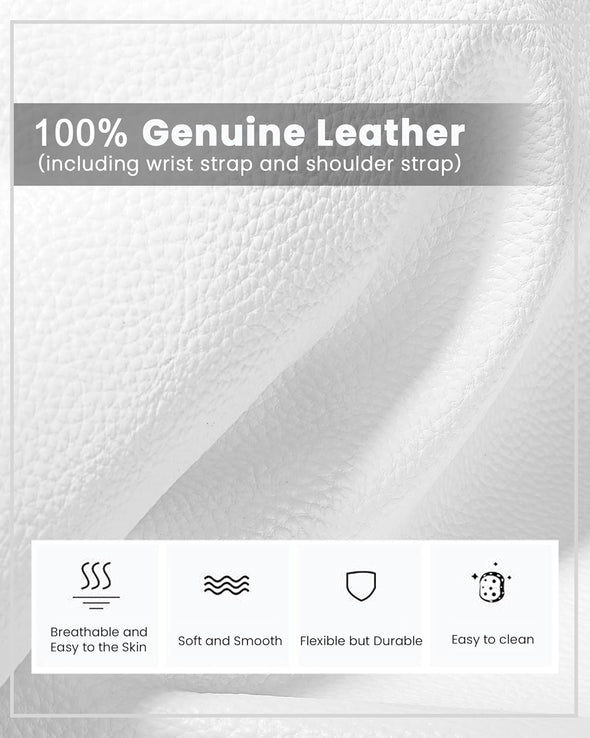 Befen Genuine Leather Wristlet Clutch Wallet Purses Small Crossbody Bags for Women with RFID Blocking Card Slots
