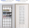 35 Pockets over the Door Shoe Organizer, Hanging Shoe Organizer for Door with 35 Mesh Pockets Large Capacity Shoe Hanging Storage Bag with 4 Metal Hooks (White-1Pack)