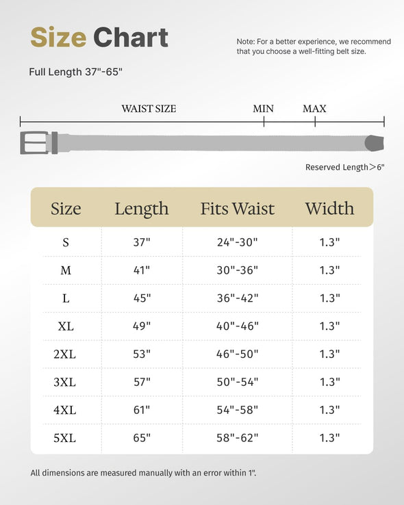 FAIRWIN Elastic Braided Stretch Mens Golf Casual Jeans Belts Woven 1 3/8" Nylon Work Belts for Men Pants Shorts