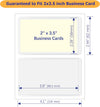 Clear Adhesive Business Card Pocket Swith Side Open for Loading, 50 Pack, Plastic Labels Holders for Storage Bins and Library Card, Ideal for Organizing and Protecting Your Business Cards