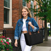 KALIDI Tote Bag for Women Nylon Top-Handle Purse,Shoulder Hobo Handbag with Zipper Leisure Foldable Weekend