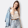 JSJ Mini Fanny Pack for Women & Men,Valentines Day Gifts for Girls Teens Kids Daughter Sister Her,Trendy Stuff Crossbody Bags Cute Everywhere Belt Bags.(Creamy)