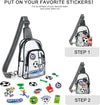 Clear Bag for Stadium Events, Clear Purse for Women Stadium Crossbody Bag, Transparent Bag for Concerts Sports
