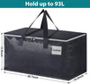 Moving Boxes Heavy Duty Moving Bags with Strong Zippers and Handles Collapsible Moving Supplies, Storage Totes for Packing & Moving Storing 93L,8-Pack