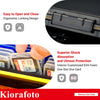 Kiorafoto SD Card Case with 36 Pack Individual Clear Plastic Memory Card Holders for 36 SD SDXC SDHC Cards,Water-Resistant Anti-Shock Anti-Dust SD Card Carrying Organizer Storage Protector with Labels