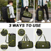 Laripwit Travel Duffle Bag for Men 40L Medium Sports Gym Bag with Wet Pocket & Shoes Compartment Weekender Overnight Backpack for Traveling Duffel Bag Backpack for Women, Green