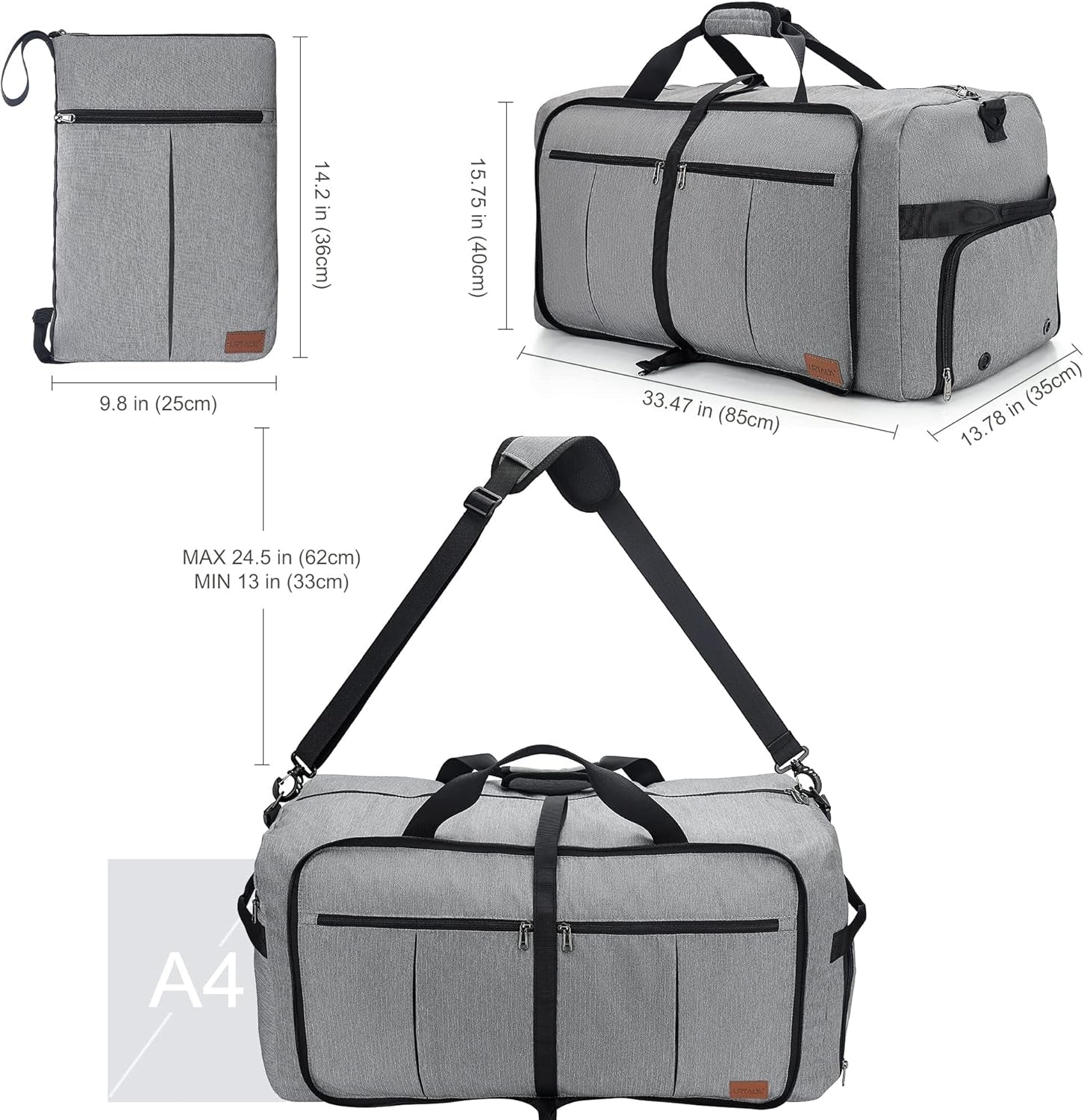 Urtala 120L Weekend Travel Bag Urtala 120L Weekend Travel Bag