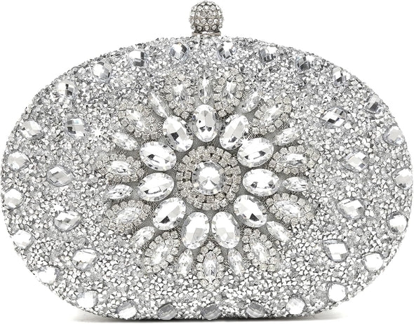 Women'S Evening Bags Sparkly Rhinestone Clutch Purses Luxury Handbags