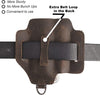 Topstache Leather Multitool Sheath,Edc Belt Organizer for Work and Daily Use,Leatherman Sheath,Edc Pocket Organizer for Flashlight and Multitool,Gifts for Men for Multitool,Darkbrown