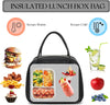 CAMTOP Lunch Box for Women Insulated Lunch Bag Lunchbox Cooler Thermal Leakproof Quilted Reusable Lunch Tote Bag for Work School Travel Picnic (Black)