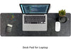 Felt Desk Mat | Computer Mat for Desk(36X12Inches) | Large Felt Mouse Pad and Keyboard Mat | Desk Protector for Office | Dark Gray