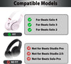 Adhiper Silicone Ear Pads Cover for Beats Solo 4, Washable Sweat Earpad Covers Silicone Case for Beats Solo4 & Solo3 Wireless On-Ear Headphones Accessories Protective Pads Cover (Pink)