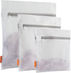 Polecasa Premium Soft Fine Mesh Laundry Bags with Sturdy Zipper for Delicates - 3 Pack Durable Laundry Room Essentials for College, Dorm, Travel- 1 Large, 1 Medium, 1 Small