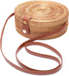 Rattan Summer Straw Beach Bag - Woven Wicker Basket Vacation Purse - Gifts for Women