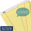 Vivin Legal Pads 8.5 X 11 Inch, Wide Ruled Note Pads, 12 Pack, 50 Sheet/Pad, Perforated Writing Pads, Notepads for Office Home School, 600 Sheets, Canary Yellow Paper