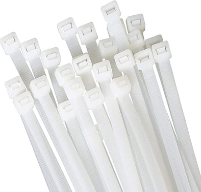 White Zip Ties 18 Inch Large Cable Ties Wraps100 Pcs/Pack Outdoor Use Long Plastic Ties with 60 Pounds Tensile