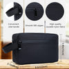 FUNSEED Travel Toiletry Bag for Women and Men, Water-Resistant Shaving Bag for Toiletries Accessories, Foldable Storage Bags with Divider and Handle for Cosmetics Toiletries Brushes Tools