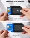 For Magsafe Wallet, Strongest Magnetic Wallet, for Iphone Wallet Magsafe with 2 Card Slots, Magnetic Card Holder Wallet for Iphone 16/15/14/13/12 Series, Vegan Leather, Fit 7 Cards, Black Carbon Fiber
