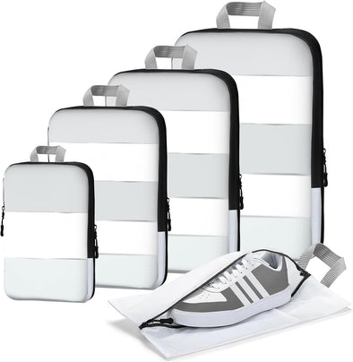 Compression Packing Cubes for Travel,5 Set of Packing Cubes for Suitcases,Compression Packing Cubes for Carry On,Travel Bags Organizer for Luggage