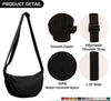 Small Nylon Crescent Crossbody Purses Bag for Women Men Trendy,Travel Sling Bag