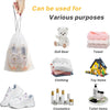 Hoewina Transparent Shoe Bags for Travel with Rope 8PCS Large Clear Shoe Bag Storage 11.8In X 15.7In Portable Travel Shoe Bags for Men and Women