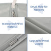 Dress Bags for Gowns, 65'' Long Garment Bags for Hanging Clothes, Dress Garment Bag, Grey Dress Cover with Clear Window for Dresses, Coats, Uniforms - 5 Pack