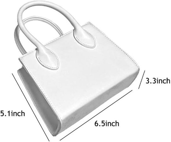 Small Crossbody Tote Bags for Women Faux Leather Cute Clutch Mini Purses and Handbags