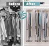 Clear Garment Bag for Hanging Clothes 10” Gusseted, 50” Suit Bags for Open Closet Storage Plastic Clothes Cover for Coat, Dress, Shirts, Fur, Jacket, Wardrobe Protectors, 4 Pack