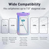 [Floatable Waterproof Phone Pouch Case for Iphone 16 Pro Max/15/14/13/12, IP68 Travel Cellphone Dry Bag Beach Cruise Ship Essentials Bags with Crossbody Lanyard, Iridescent-7″