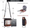 Crossbody Bags for Women,Multi Pocket Crossbody Purses Vegan Leather Shoulder Handbags Travel Purse Adjustable Strap