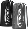 Sylfairy 2 Pack XL Laundry Bag with Strap,Heavy Duty Travel Laundry Bag,Rip-Stop Dirty Clothes Shoulder Bag with Drawstring,Easy Fit a Laundry Hamper or Basket Travel Essentials