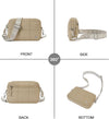 Telena Crossbody Bags for Women Cross Body Purse with Guitar Strap Lightweight Puffer Shoulder Bag for Travel