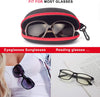 Raylove 3 Pack Sunglasses Case Portable Travel Zipper Eyeglasses Case Hook