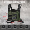 Outdoor Sports Chest Bag for Men, Chest Vest Holster Fits Most Pistols, EDC Travel Chest Pack for Running, Hiking