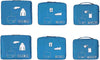 Packing Cubes Set Travel Luggage Organizers Suitcase Lightweight Accessories (Sky Blue)