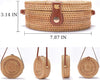 Rattan Summer Straw Beach Bag - Woven Wicker Basket Vacation Purse - Gifts for Women