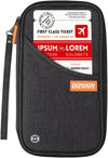 Defway Passport Holder Travel Wallet - Family Passport Holder of 4, RFID Blocking Passport Wallet for Men Women, Travel Essentials for Flying, BLACK