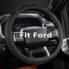 West Llama Customized Auto Car Steering Wheel Cover for Ford F-150, F-250, F-350, Expedition (Black)