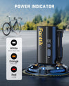 Fanttik X9 Ace Mini Bike Pump, 32S Fast Inflate Bike Pump with Gauge, 150PSI Electric Air Pump with Presta and Schrader Valve, Suitable for Mountain Bike, Road Bike, Electric Bike