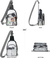 Clear Bag for Stadium Events, Clear Purse for Women Stadium Crossbody Bag, Transparent Bag for Concerts Sports