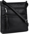 MASINTOR Crossbody Purses for Women, Multi Pocket Casual Crossbody Bag, Adjustable Strap Shoulder Bag with Tassel