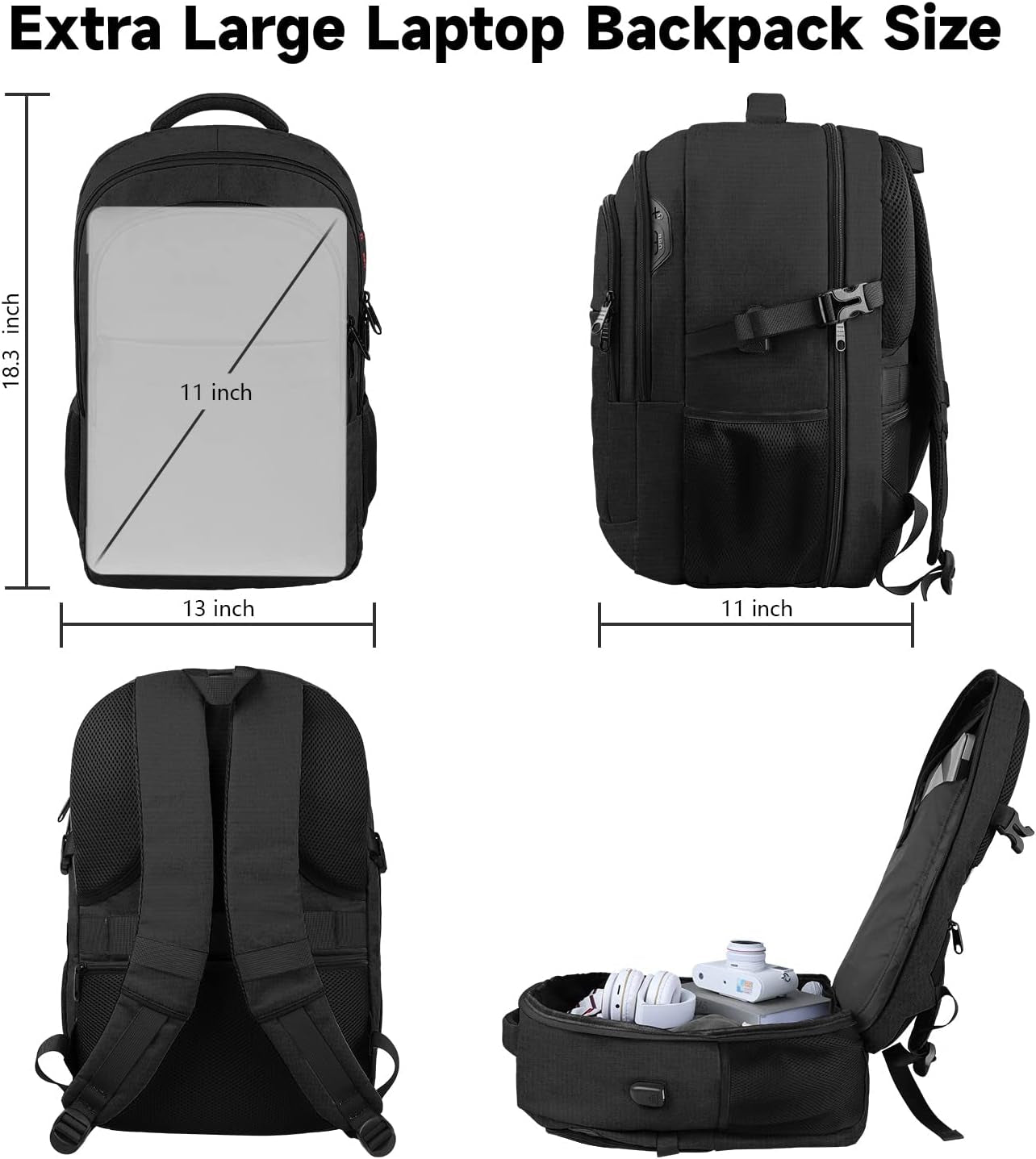 backpack dimensions for 13in laptop Lapsouno Carry on Travel Backpack
