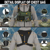 Outdoor Sports Chest Bag for Men, Chest Vest Holster Fits Most Pistols, EDC Travel Chest Pack for Running, Hiking