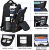 Della Gao Laptop Backpack for Men, Large Anti-Theft Business Travel Backpack with USB Charging Port, Water Resistant College School Computer Bag for Men/Women for 17 Inch Laptop and Notebook
