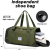 Laripwit Travel Duffle Bag for Men 40L Medium Sports Gym Bag with Wet Pocket & Shoes Compartment Weekender Overnight Backpack for Traveling Duffel Bag Backpack for Women, Green